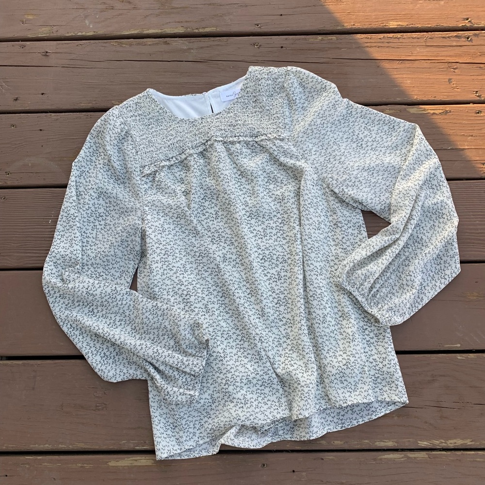 Bates Sisters Printed Long Sleeve Blouse